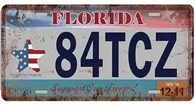 Ceduľa značka Florida