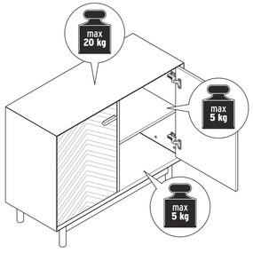 Skrinka z jaseňového dreva s ozdobnými dvierkami