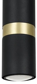 Luster na lanku JOKER 1xGU10/25W/230V čierna/zlatá