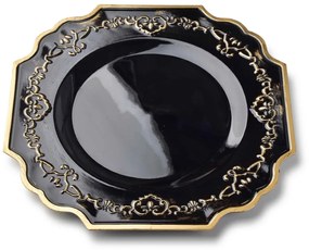 Dekoratívny tanier Blanche Colours XXXVII 33 cm čierny