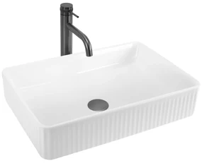 Rea Fiorella, umývadlo na dosku 505x345x130mm, biela lesklá, REA-U6621