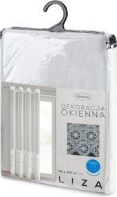 ZÁCLONA NA KRÚŽKOCH LIZA 140X250 CM PRIRODNÁ