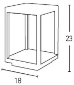 Zambelis E203 - LED Vonkajšia lampa LED/7W/230V IP54 antracit
