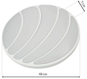 Stropné LED svietidlo Shell, 1x LED 40w, 3000-6000k, w