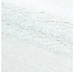 Ayyildiz Kusový koberec BRILLIANT 4200, Okrúhly, Snehová Biela Rozmer koberca: 120 cm KRUH