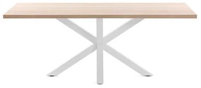 Jedálenský stôl arya table 160 x 100 cm prírodný, biely MUZZA