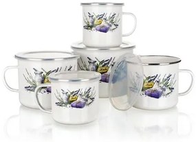 Banquet Lavender Smaltovaný hrnček 500 ml