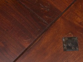 furniture-nabytek.cz - Masívny konferenčný stolík Texas z akácie, lakovaný, hnedý – 60×60×45 cm