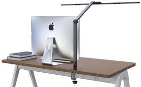 Stolná LED lampa CLARIO, svorka, diaľkové ovládanie