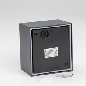 Brilagi-LED Vonkajšie nástenné svietidlo so senzorom TERNI LED/12W/230V antr. IP44