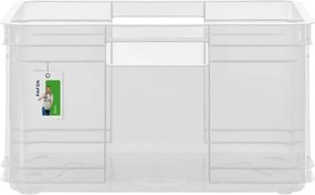 Keeeper Úložný box pre domácnosť aj dielňu, BRUNO XL, 28L, 43 x 35 x 24 cm, transparentný