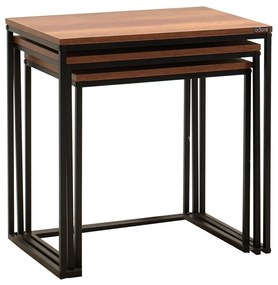 Odkladací stolík SHP 933 Walnut, 3 ks
