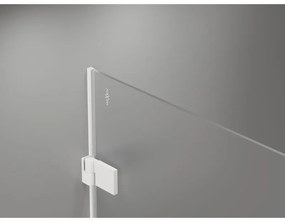 Mexen Lunar-B Duo, výklopný sprchový kút 80 x 80 cm, 8mm číre sklo, biely profil, 832-080L-080P-20-00