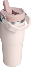 Svetloružová termoska z nehrdzavejúcej ocele 410 ml IceFlow™ Flip Straw 2.0 Tumbler Rose Quartz – Stanley