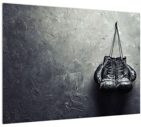 Sklenený obraz boxerských rukavíc (70x50 cm)