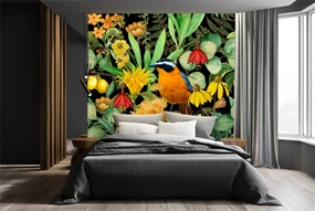 Gario Fototapeta Farebná abstraktná vtáčej prírody - Andrea Haase Materiál: Vliesová, Rozmery: 250 x 250 cm
