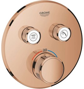 GROHE Grohtherm SmartControl termostatická batéria pod omietku, pre 2 výstupy, Warm Sunset, 29119DA0