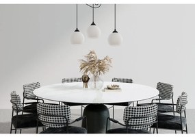 Závesné svietidlo Riffle Round Spider, 3x biele sklenené tienidlo, b