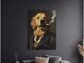 drevko |  Obraz Zlatý retriever s charizmou