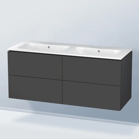 DURAVIT ME by Starck dvojumývadlo do nábytku bez otvoru, dva prepady, 1300 x 490 mm, biela, s povrchom WonderGliss, 23361300601