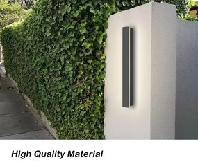 Brilagi - LED vonkajšie nástenné svietidlo LINEAR LED/12W/230V 3000K IP65 antracit