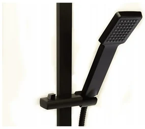 Gamma Zn3, sprchový stĺp s ručnou sprchovou hlavicou 62cm, čierna matná, GMA-ZN3-BK