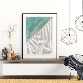 Plagát - Maľovaná abstrakcia (A4)