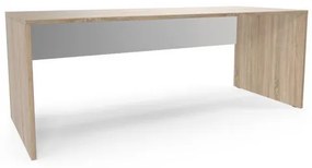 Kancelársky stôl Viva, 200 x 80 x 75 cm, rovné vyhotovenie, dub sonoma/biely