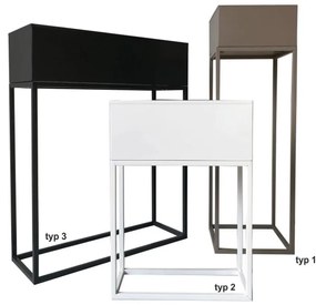 Tempo Kondela Multifunkčný kovový kvetináč, svetlohnedá Taupe, INDIZE TYP 2 WL4214