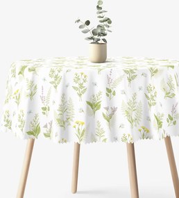 Goldea okrúhly teflónový obrus - lesné kvety Ø 110 cm