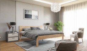 Posteľ Fava 180x200 cm, prírodný buk