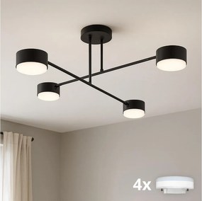 BRILAGI - LED RGB stmievateľný prisadený luster MONO 4xGX53/14W/230V Wi-Fi Tuya čierna