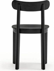 Čierna jedálenská stolička v dekore jaseňa Nara – Teulat