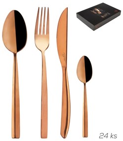 Nerezový príbor v medenej farbe 24 ks Copper - Orion