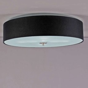 Rustikálne stropné svietidlo čierne 50 cm - Drum