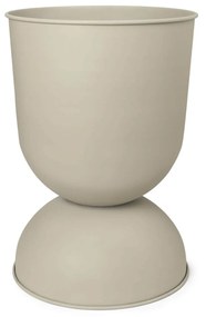 Ferm Living Kovový kvetináč Hourglass Cashmere Small