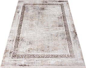 Béžový obdĺžnikový koberec Sahara – teplý odtieň do domova Rozmer: 80x150 cm