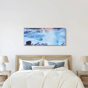 Obraz - Chladné vodopády (120x50 cm)