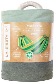 La Siesta Hojdacia sieť MODESTA DOUBLE STRIPES - olive, 100 % organická bavlna