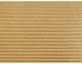 Žltá čalúnená dvojlôžková posteľ s úložným priestorom a roštom 180x200 cm Jade – Bobochic Paris