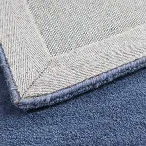 Asra, Ručne všívaný kusový koberec Asra wool modrá, 60x110, modrá, obývacia izba