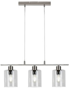 Rabalux MIROSLAW závesné svietidlo max. 3x40W | E27 | IP20 - saténový chróm