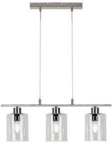 Rabalux MIROSLAW závesné svietidlo max. 3x40W | E27 | IP20 - saténový chróm