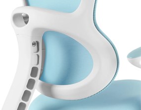 Detská rastúca stolička Neoseat JUNI 006 — látka, prateľný poťah, modrá