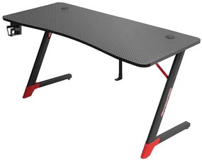 Herný stôl BG01 čierny 140 cm