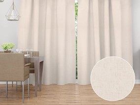 Biante Dekoračný záves PM-117 Svetlá režná - šírka 140 cm 140x220 cm