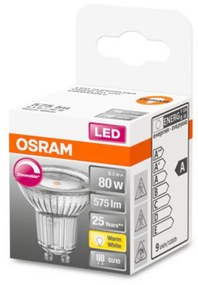 OSRAM LED reflektor GU10 7,9W 927 120° stmievač