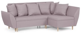 MEGA AKCE Rozkládací rohová sedací souprava ALEX Růžová