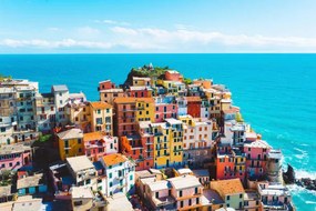 Umelecká fotografie Breathtaking Cinque Terre village, Manarola, Italy, Ziga Plahutar, (40 x 26.7 cm)