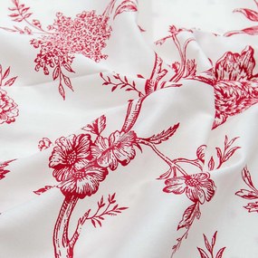 SATÉNOVÉ OBLIEČKY LUXURY BLANC 200X220 CM, 2KS 70X80 CM KVETY